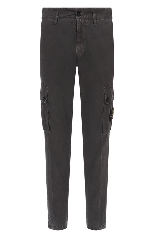 Хлопковый брюки-карго Stone Island K1S153100303/S00WA Серый K1S153100303/S00WA