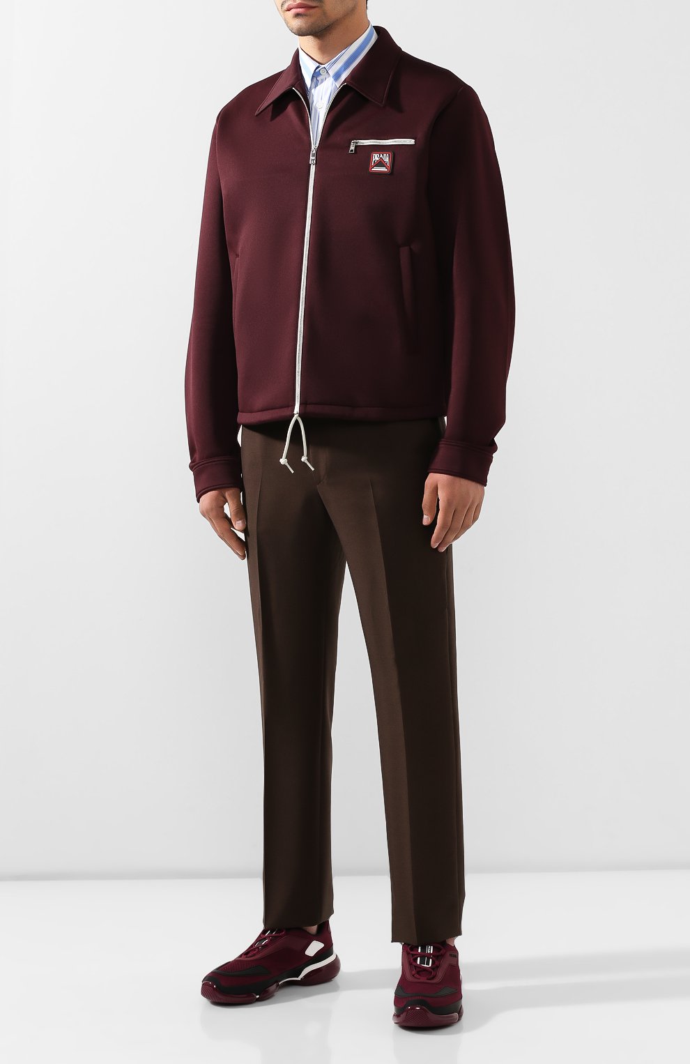 Текстильные кроссовки PRADA, арт. 2EG253-2ODA-F0566, фото 2