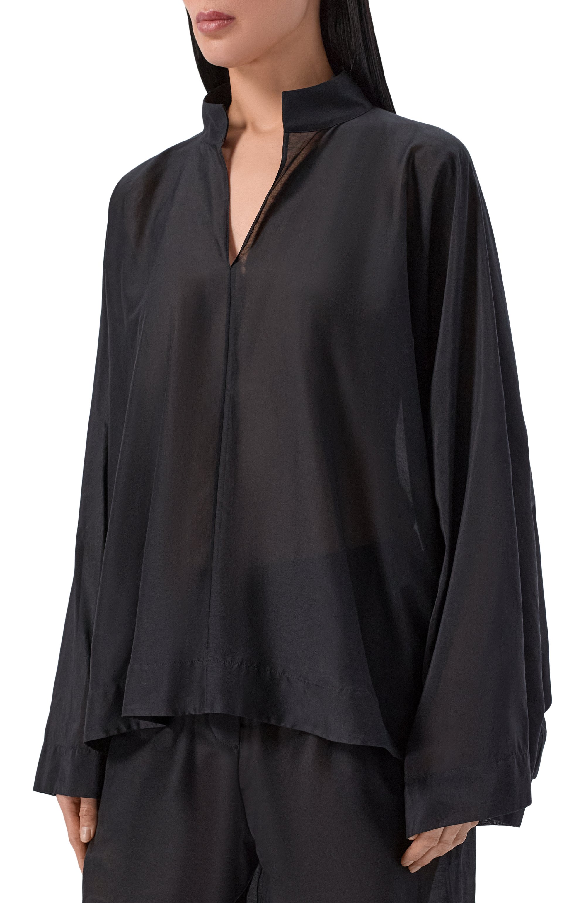 Блузка из хлопка и шелка 12 STOREEZ, арт. 137122, фото 3