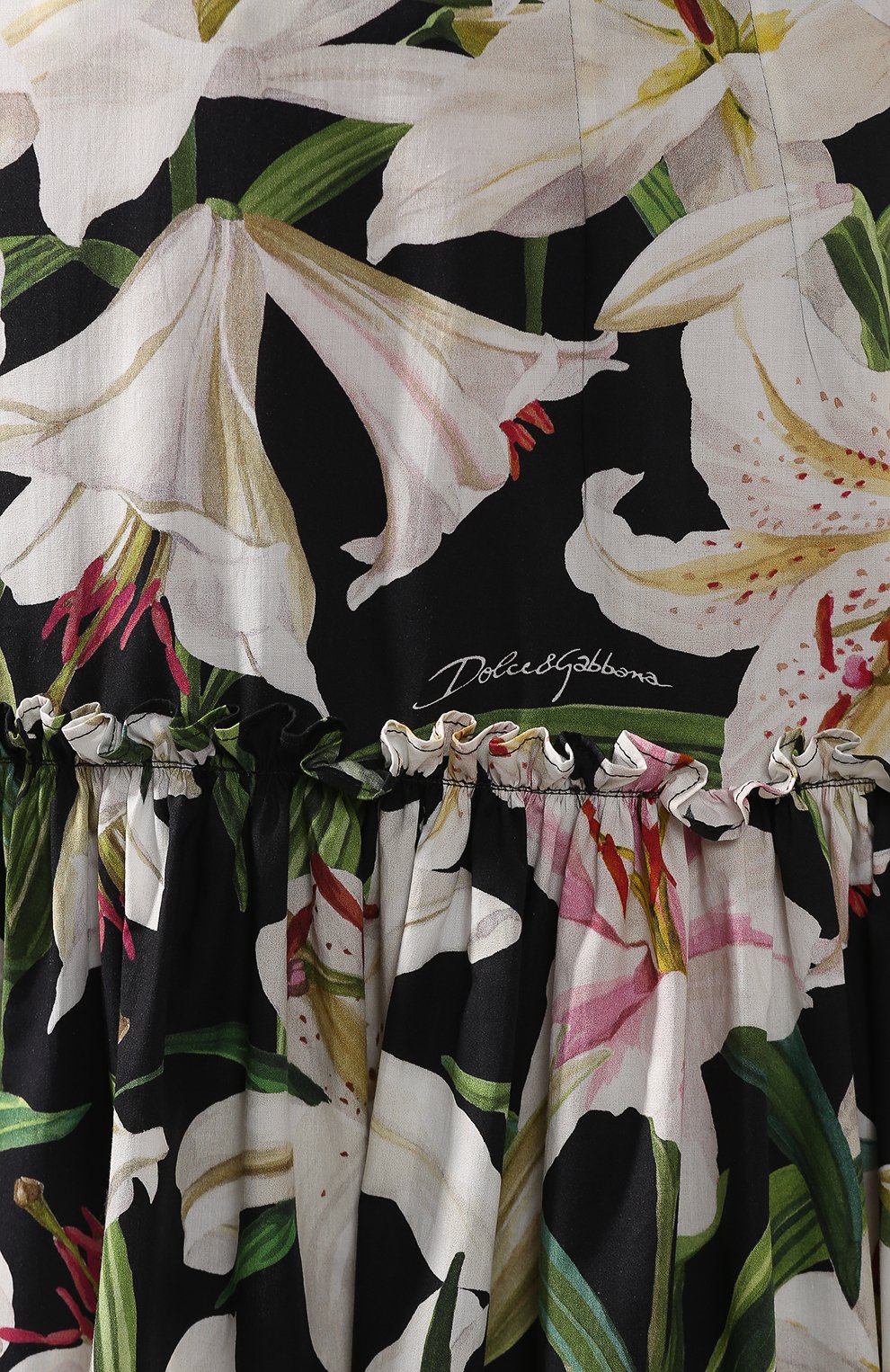Хлопковая юбка DOLCE & GABBANA черного цвета по цене 156500 руб., арт. F4A8QT/HS5E0, фото 5 Хлопковая юбка DOLCE & GABBANA, арт. F4A8QT/HS5E0, фото 5