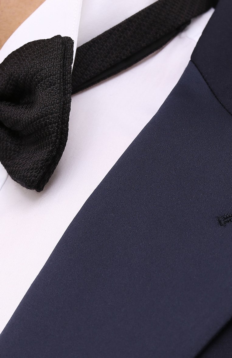Мужской шерстяной смокинг RALPH LAUREN темно-синего цвета, арт. 798772604 | Фото 6 (Рукава: Длинные; Материал подклада: Купро; Материал внешний: Шерсть; Стили: Кэжуэл)