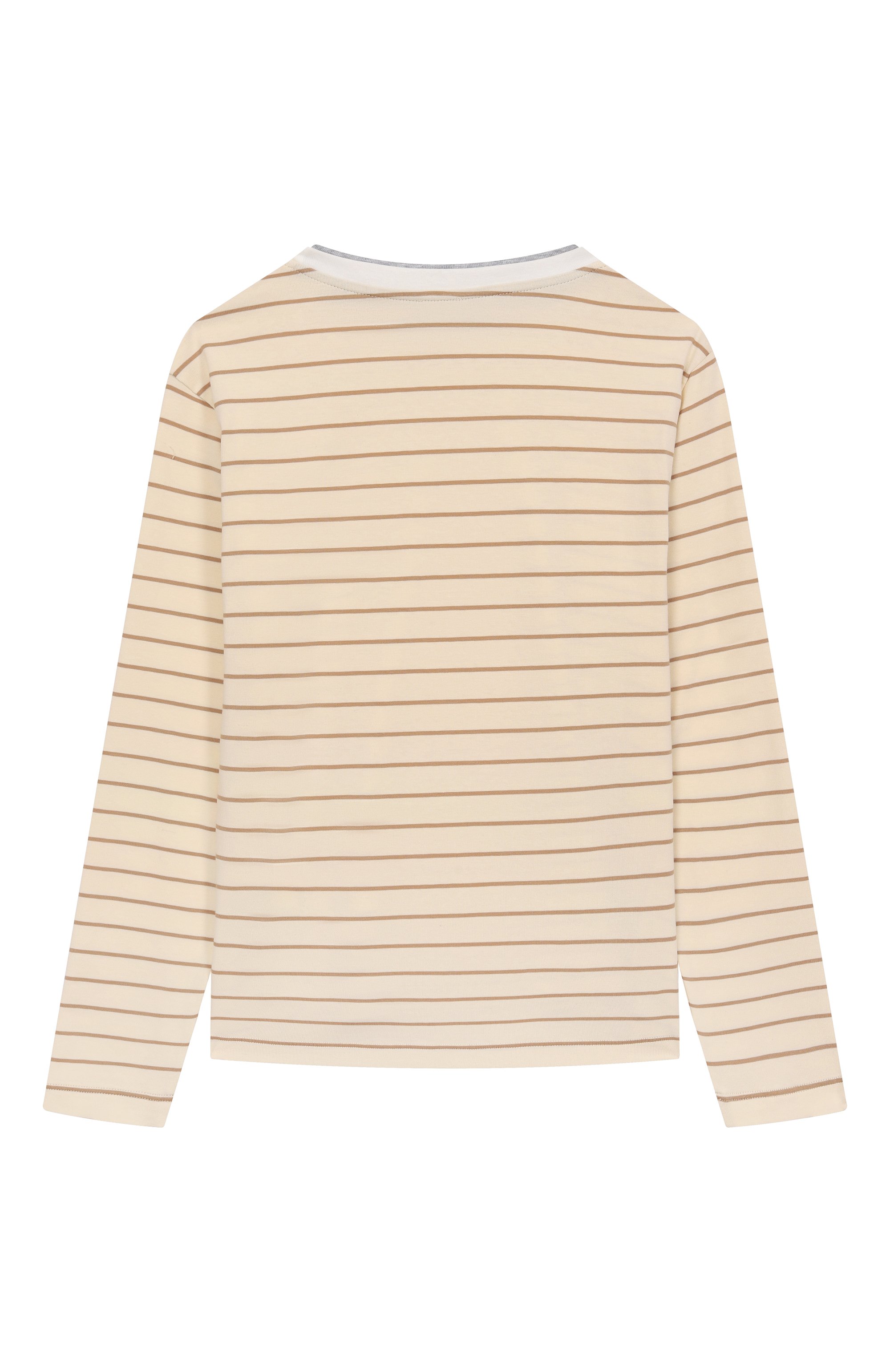 Хлопковый лонгслив ELEVENTY кремового цвета по цене 14000 руб., арт. EX8P10/J0523/10-16, фото 2 Хлопковый лонгслив ELEVENTY, арт. EX8P10/J0523/10-16, фото 2