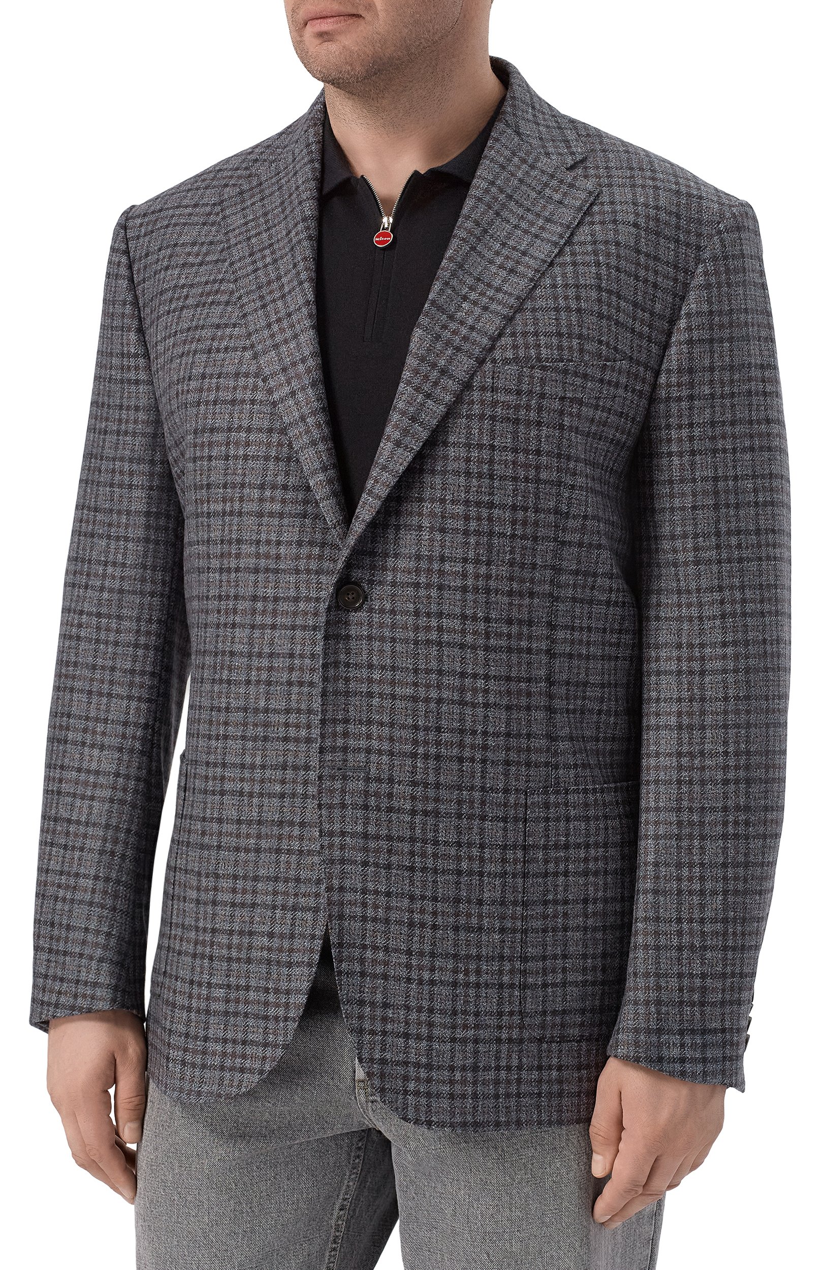 Шерстяной пиджак CORNELIANI голубого цвета по цене 127500 руб., арт. 28X018/2A16226, фото 3 Шерстяной пиджак CORNELIANI, арт. 28X018/2A16226, фото 3