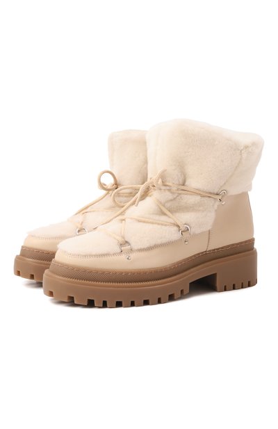 Женские комбинированные ботинки YVES SALOMON, арт. 24WAC516XXMERX