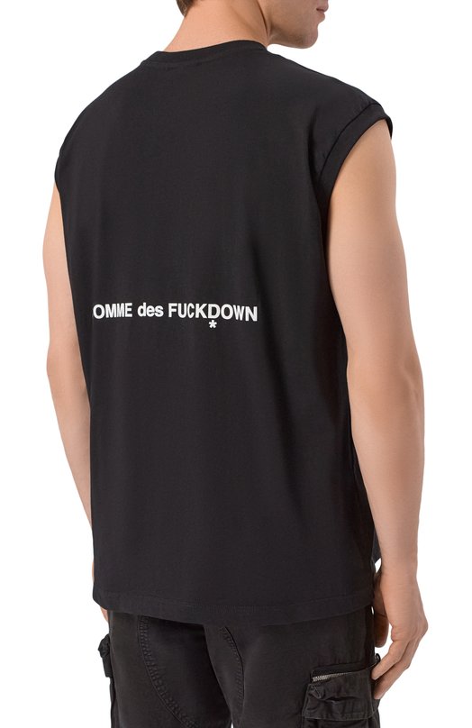 Хлопковая майка Comme des Fuckdown CFABM01903 Чёрный  CFABM01903 Фото 4