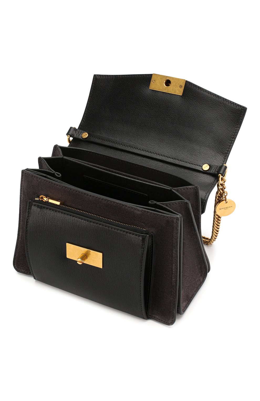 Сумка gv3 small GIVENCHY темно-серого цвета по цене 231500 руб., арт. BB501CB033, фото 4 Сумка gv3 small GIVENCHY, арт. BB501CB033, фото 4