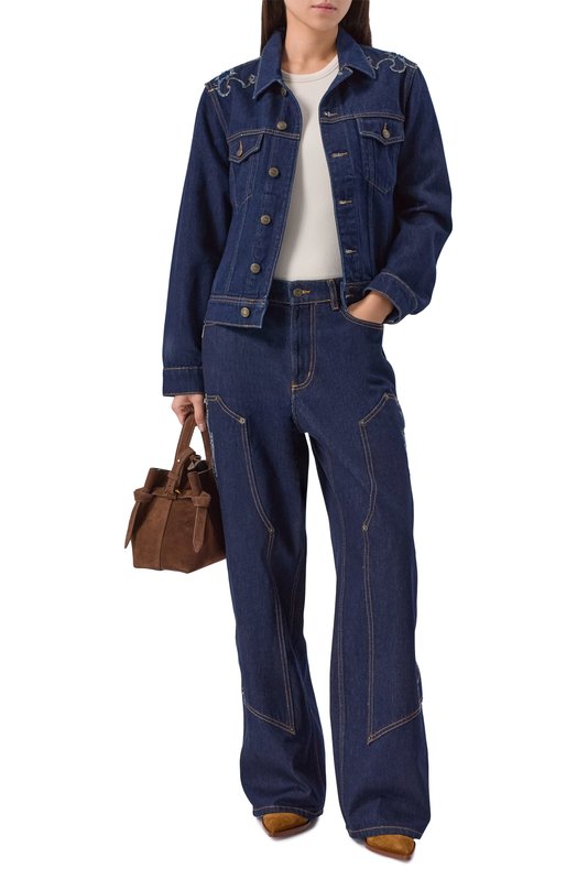 Джинсовая куртка Zadig and Voltaire WW0W01701 Синий  WW0W01701 Фото 2