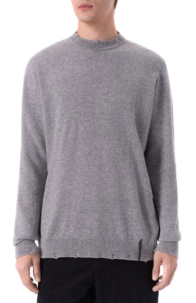 Джемпер из шерсти и вискозы NEVER ENOUGH серого цвета по цене 32800 руб., арт. MKN080, фото 3 Джемпер из шерсти и вискозы NEVER ENOUGH, арт. MKN080, фото 3