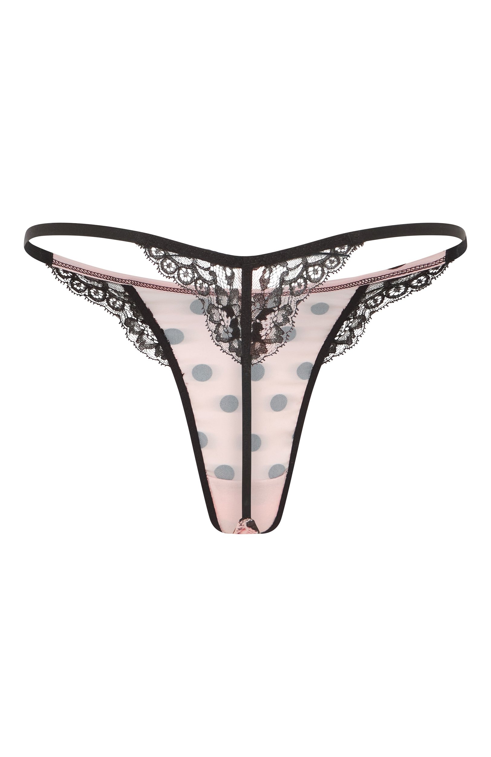 Трусы-стринги rivere AGENT PROVOCATEUR розового цвета по цене 17500 руб., арт. AP12318650001, фото 2 Трусы-стринги rivere AGENT PROVOCATEUR, арт. AP12318650001, фото 2