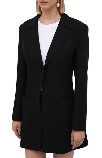 Жакет MSGM черного цвета по цене 62750 руб., арт. 3141MDG11 217602, фото 3 Жакет MSGM, арт. 3141MDG11 217602, фото 3