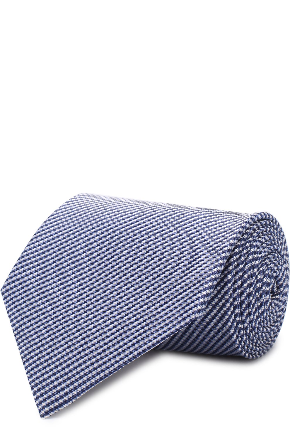 Шелковый галстук с узором ZEGNA голубого цвета по цене 22850 руб., арт. Z3E20/1XW, фото 1 Шелковый галстук с узором ZEGNA, арт. Z3E20/1XW, фото 1