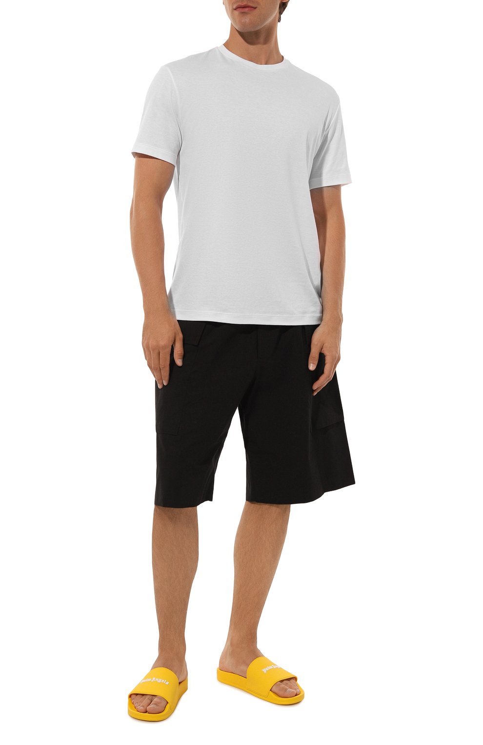 Шлепанцы PALM ANGELS желтого цвета по цене 21950 руб., арт. PMIC011F24MAT001, фото 2 Шлепанцы PALM ANGELS, арт. PMIC011F24MAT001, фото 2