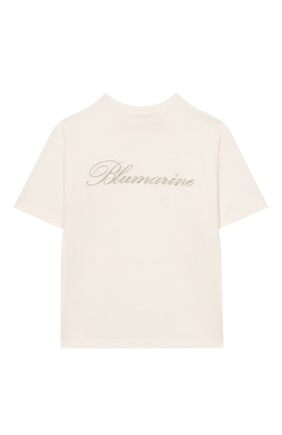 Хлопковая футболка BLUMARINE, арт. BFTS0330/JF031_001