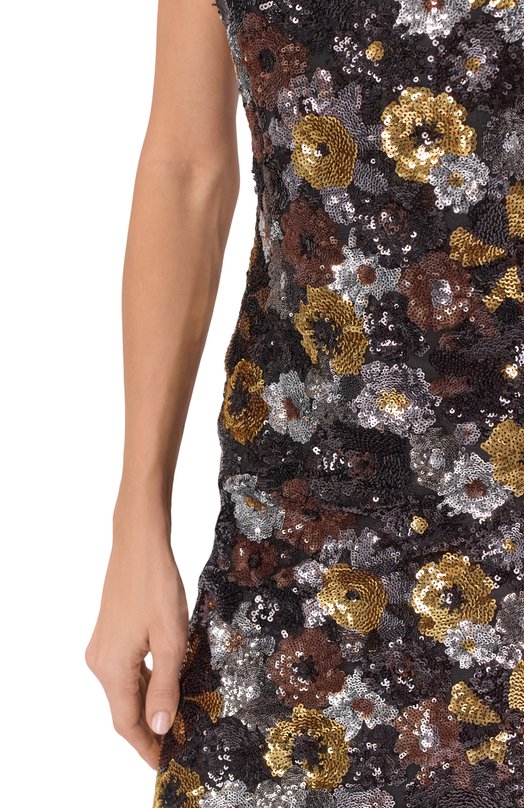 Платье с отделкой пайетками Max Mara Studio VACILL0 Разноцветный  VACILL0 Фото 4