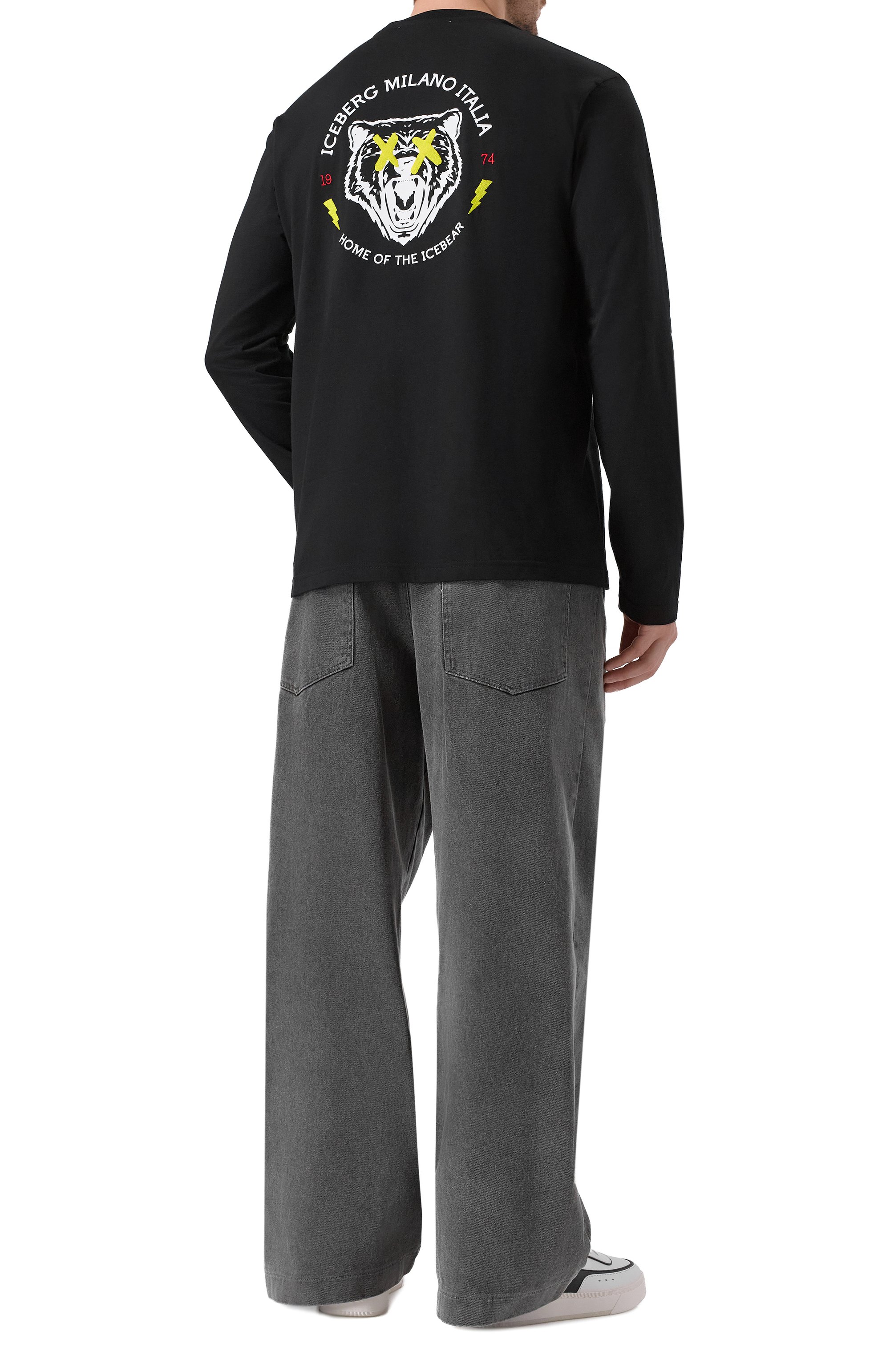 Хлопковый лонгслив ICEBERG, арт. F04A/6306, фото 2