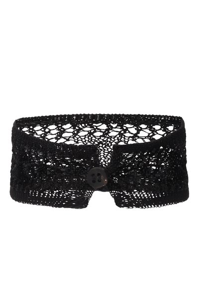 Чокер из вискозы ISABEL BENENATO черного цвета по цене 9950 руб., арт. DA03S26, фото 3 Чокер из вискозы ISABEL BENENATO, арт. DA03S26, фото 3