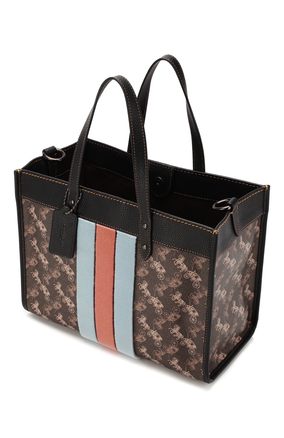 Сумка-тоут field 30 small COACH коричневого цвета по цене 49750 руб., арт. 79238, фото 4 Сумка-тоут field 30 small COACH, арт. 79238, фото 4