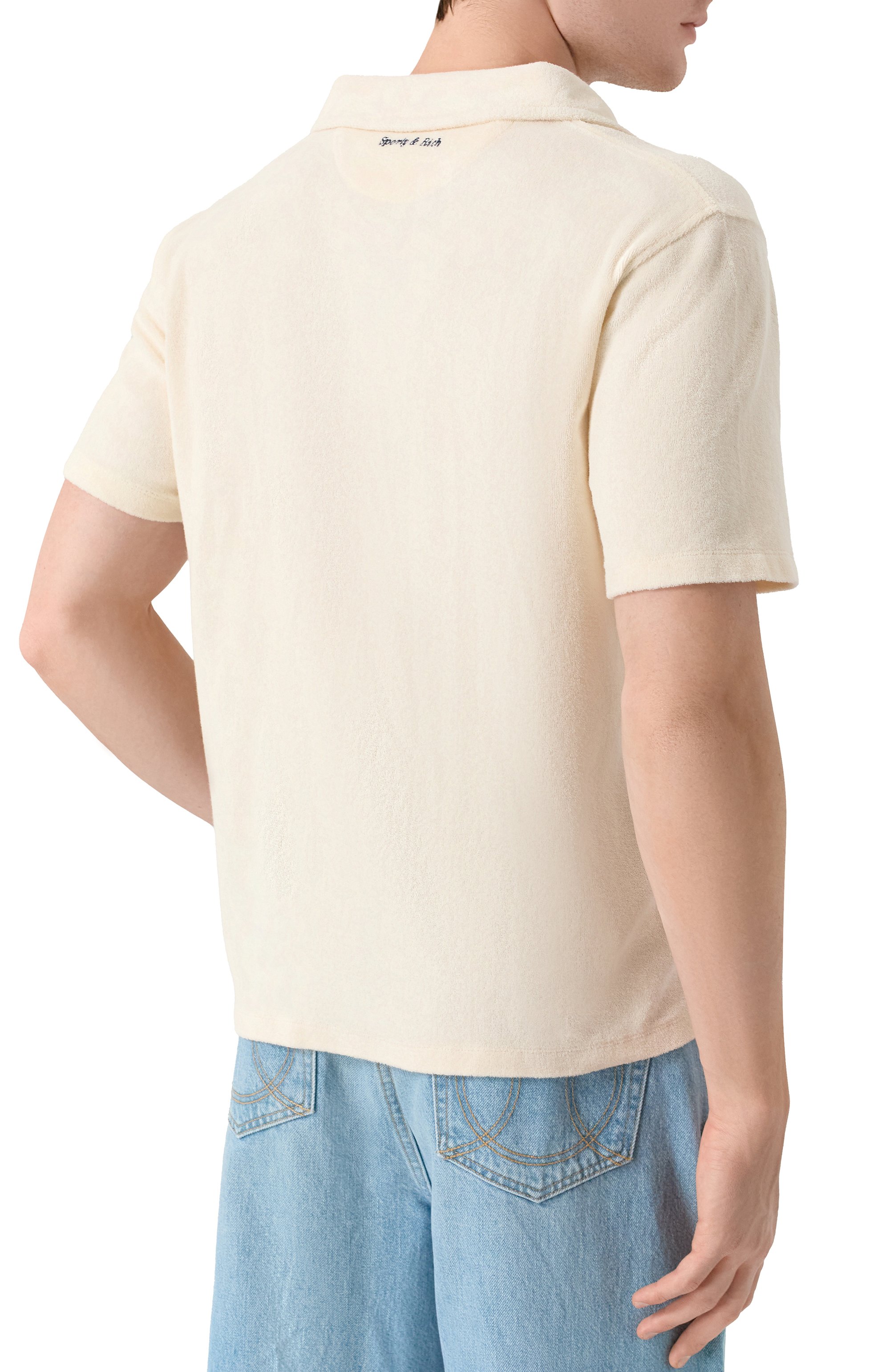 Хлопковое поло sporty & rich x hotel du cap-eden-roc SPORTY AND RICH, арт. T003260673CR01, фото 4