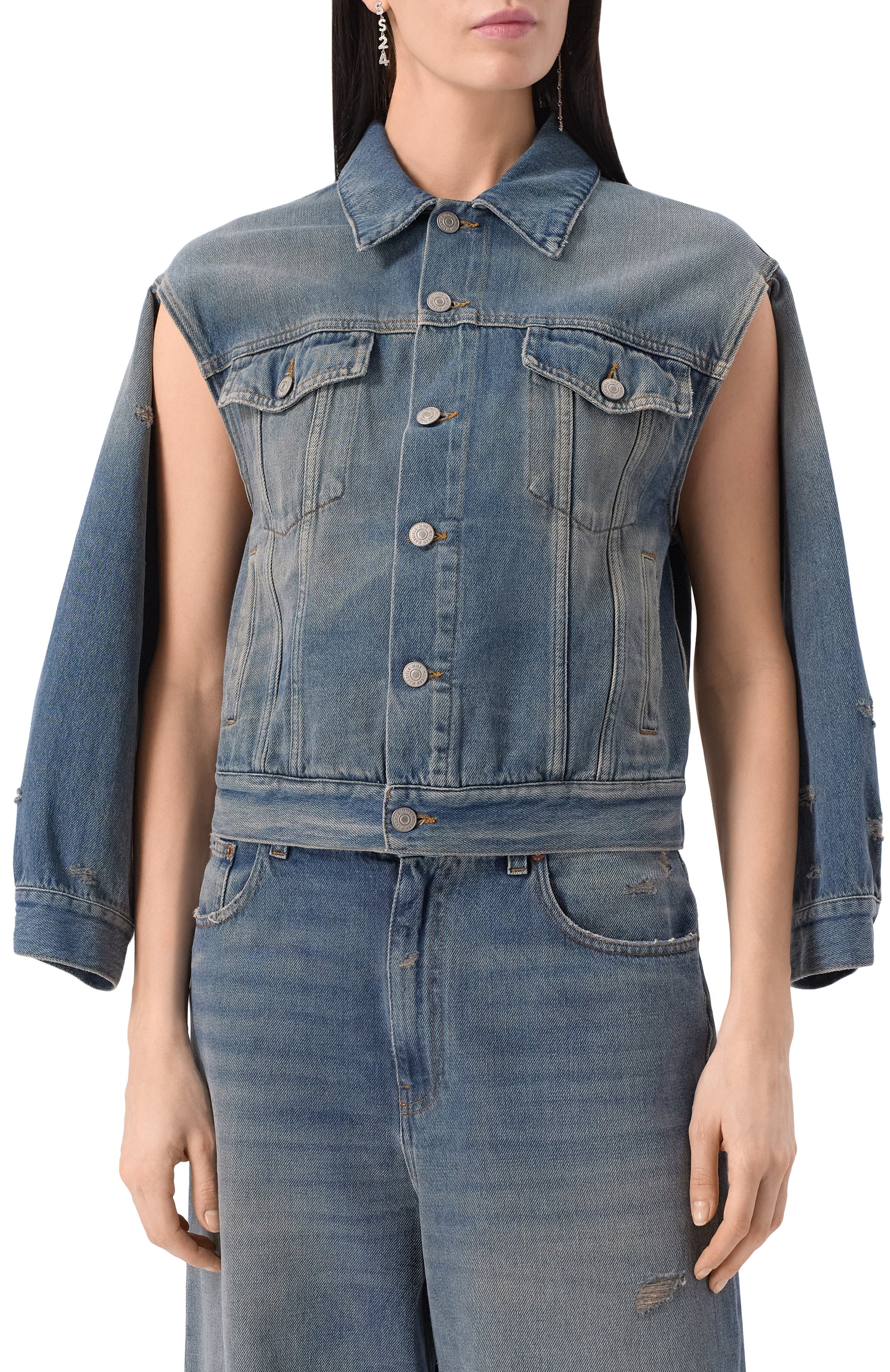 Джинсовая куртка MM6, арт. S52AM0319/M30017, фото 8