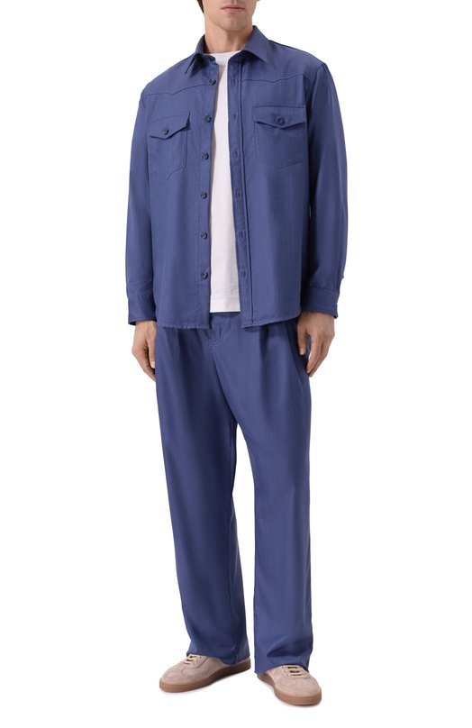 Кашемировая рубашка MVST M25.1PM.B002 Синий  M25.1PM.B002 Фото 2