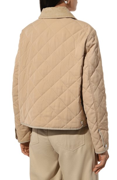 Утепленная куртка BURBERRY бежевого цвета по цене 159000 руб., арт. 8078520, фото 4 Утепленная куртка BURBERRY, арт. 8078520, фото 4