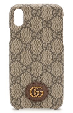 Чехол для  iphone xs max GUCCI бежевого цвета, арт. 598248/K5I5T | Фото 1 (Статус проверки: Проверена категория)