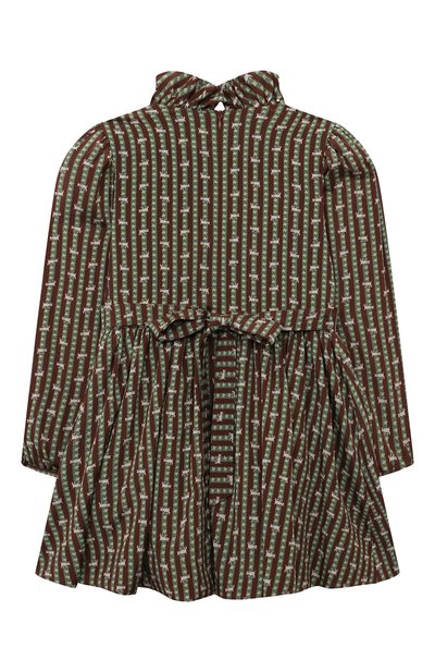 Комплект из платья и шорт ULYANA SERGEENKO коричневого цвета по цене 115000 руб., арт. ABC001KD23P (0311Б23), фото 3 Комплект из платья и шорт ULYANA SERGEENKO, арт. ABC001KD23P (0311Б23), фото 3