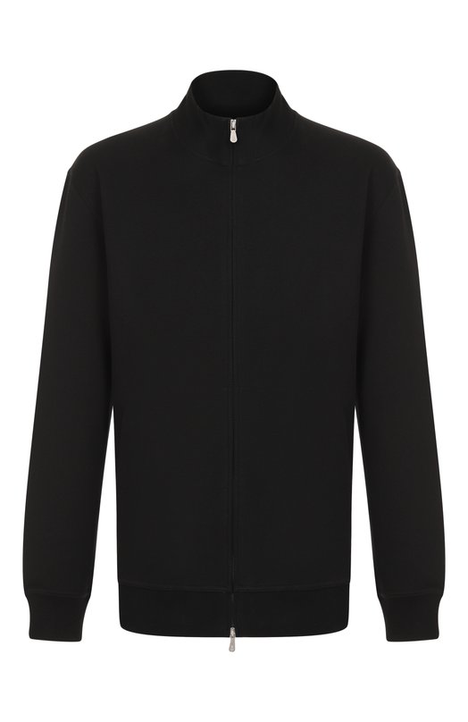 Толстовка из хлопка и кашемира Brunello Cucinelli MM8319089G Чёрный MM8319089G
