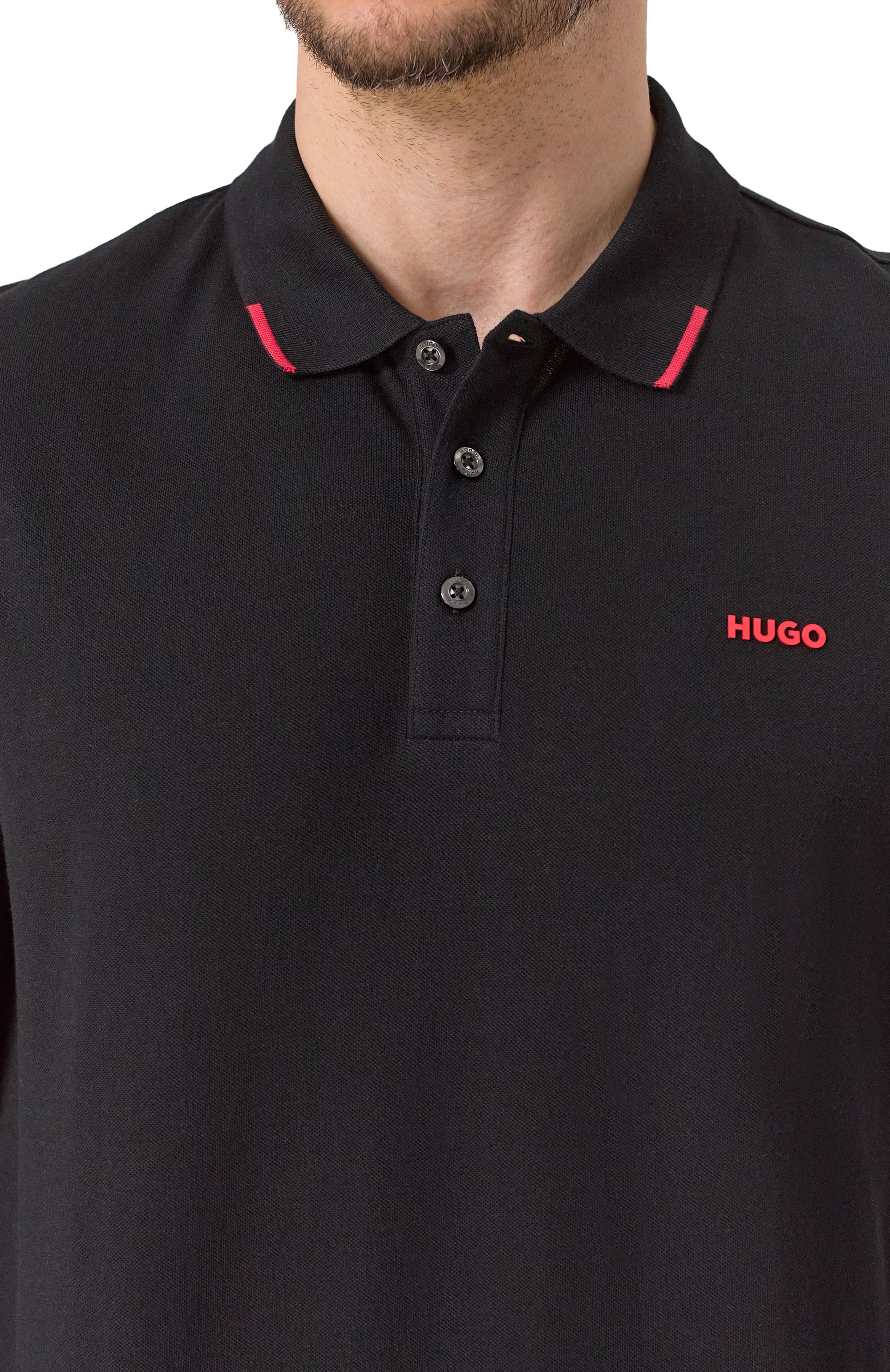 Хлопковое поло HUGO, арт. 50532067, фото 5