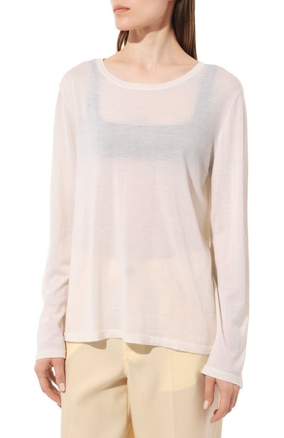 Кашемировый пуловер PERVERT кремового цвета по цене 24500 руб., арт. PE23/LO01/52-41, фото 3 Кашемировый пуловер PERVERT, арт. PE23/LO01/52-41, фото 3