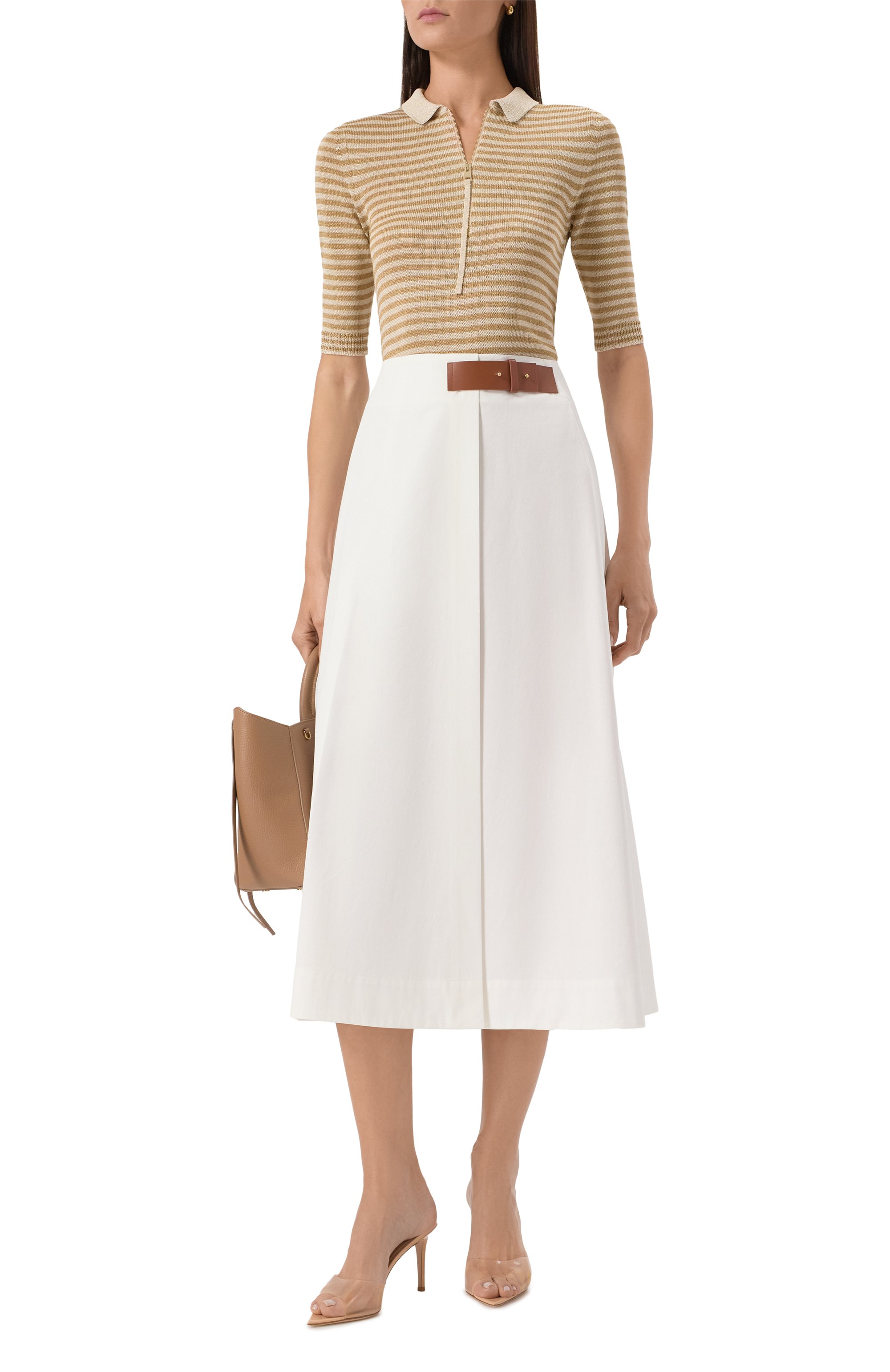 Хлопковая юбка LORENA ANTONIAZZI, арт. E2541G033A/4818, фото 2