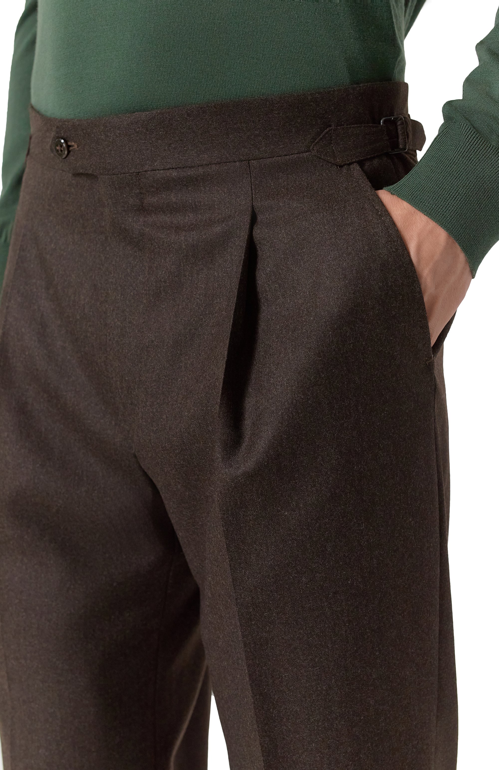 Шерстяные брюки CORNELIANI, арт. 264L26-2618111, фото 5