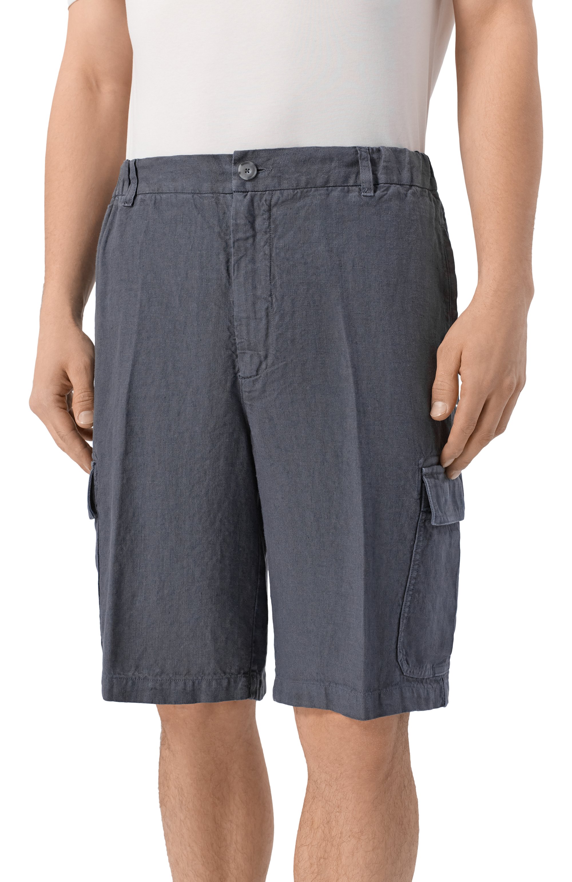 Льняные шорты 120% LINO, арт. 33ALIM29D4/0476/000, фото 3