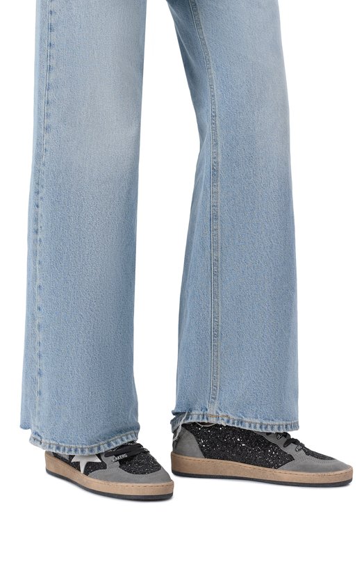 Комбинированные кеды Ball Star Golden Goose Deluxe Brand GWF00117.F006675 Серый  GWF00117.F006675 Фото 2