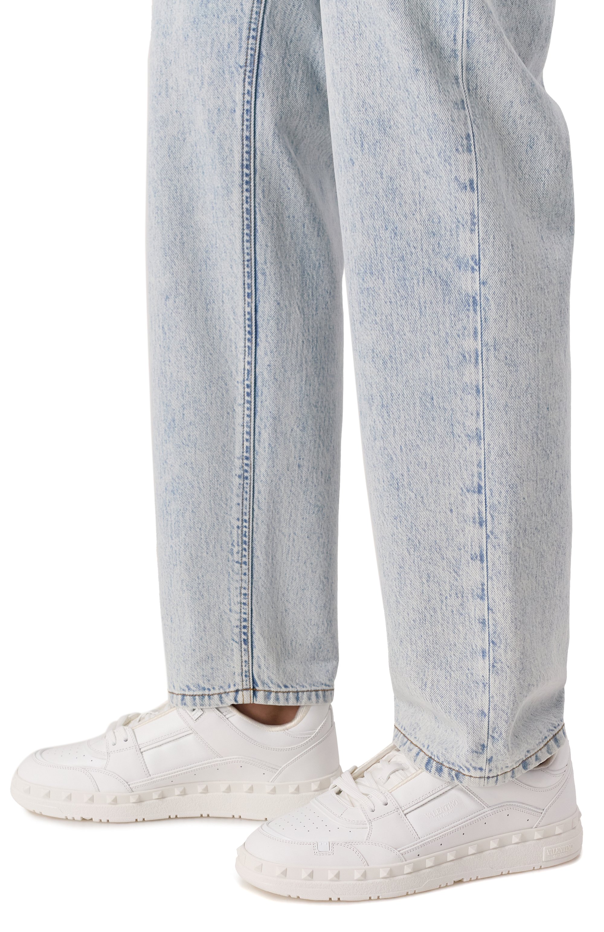 Кожаные кеды freedots VALENTINO, арт. 7Y2S0H43/RDG, фото 3