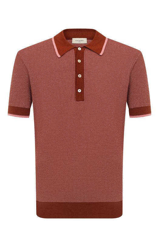 

Хлопковое поло Piacenza Cashmere 1733, Красный
