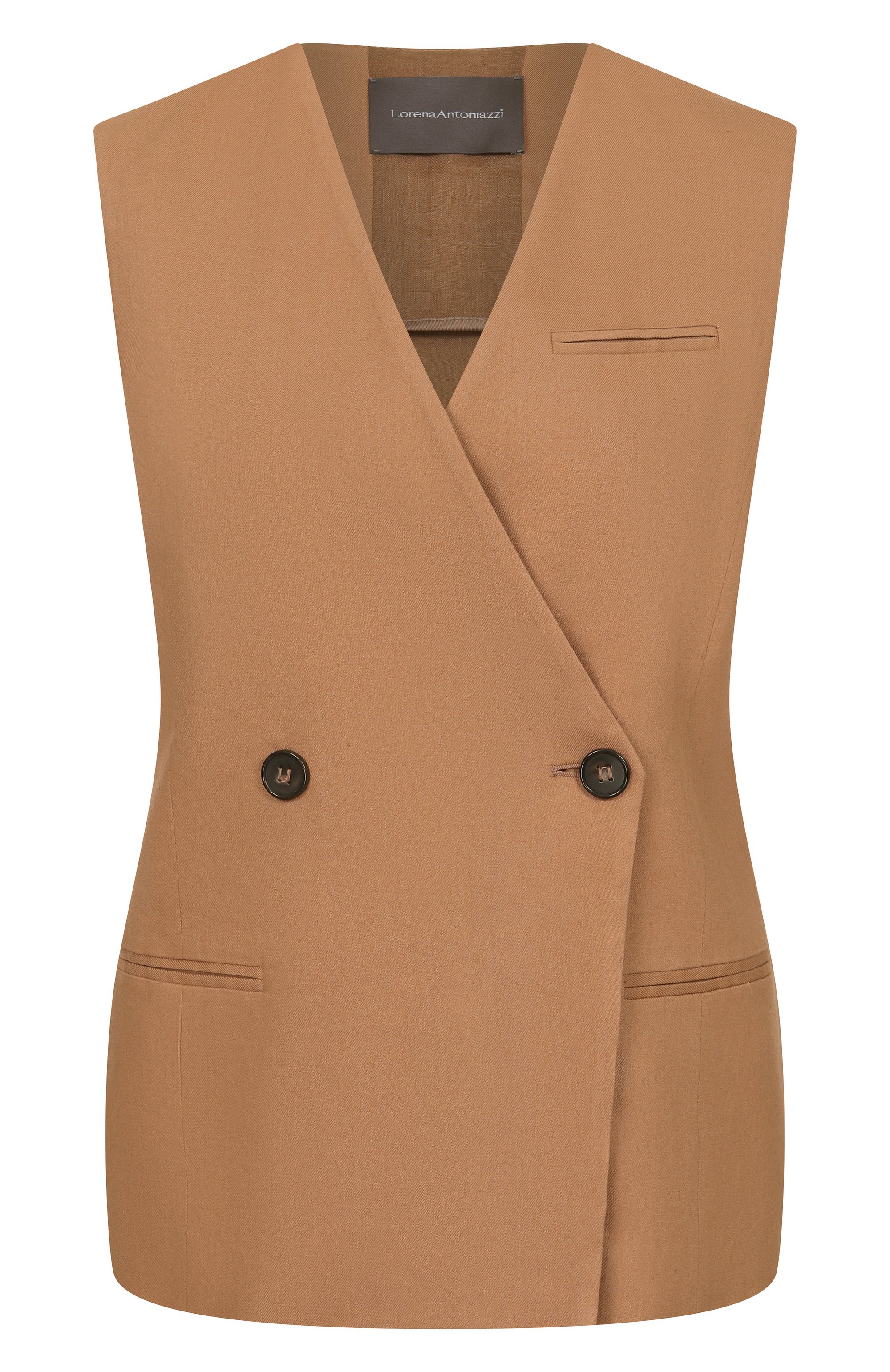 Жилет изо льна и вискозы LORENA ANTONIAZZI, арт. E2627GI03C/3347, фото 1