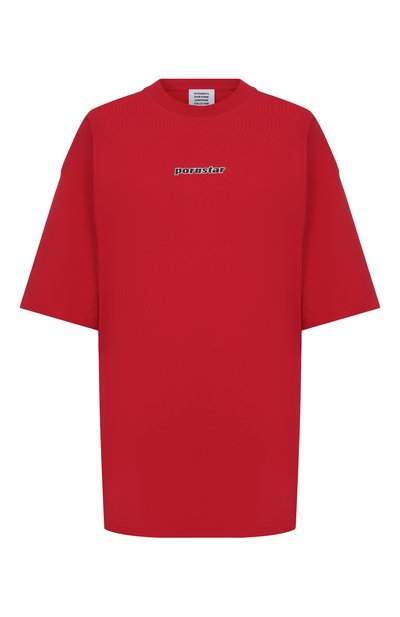 Женская хлопковая футболка VETEMENTS, арт. ME76TR217R/1200 LIGHT JERSEY