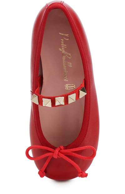 Кожаные балетки с эластичной перемычкой PRETTY BALLERINAS, арт. 46.400/9.031/C0T0N/C0T0N, фото 4