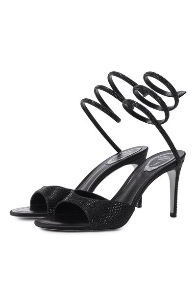 Женские текстильные босоножки audrey 80 RENE CAOVILLA, арт. C12608-080/R001