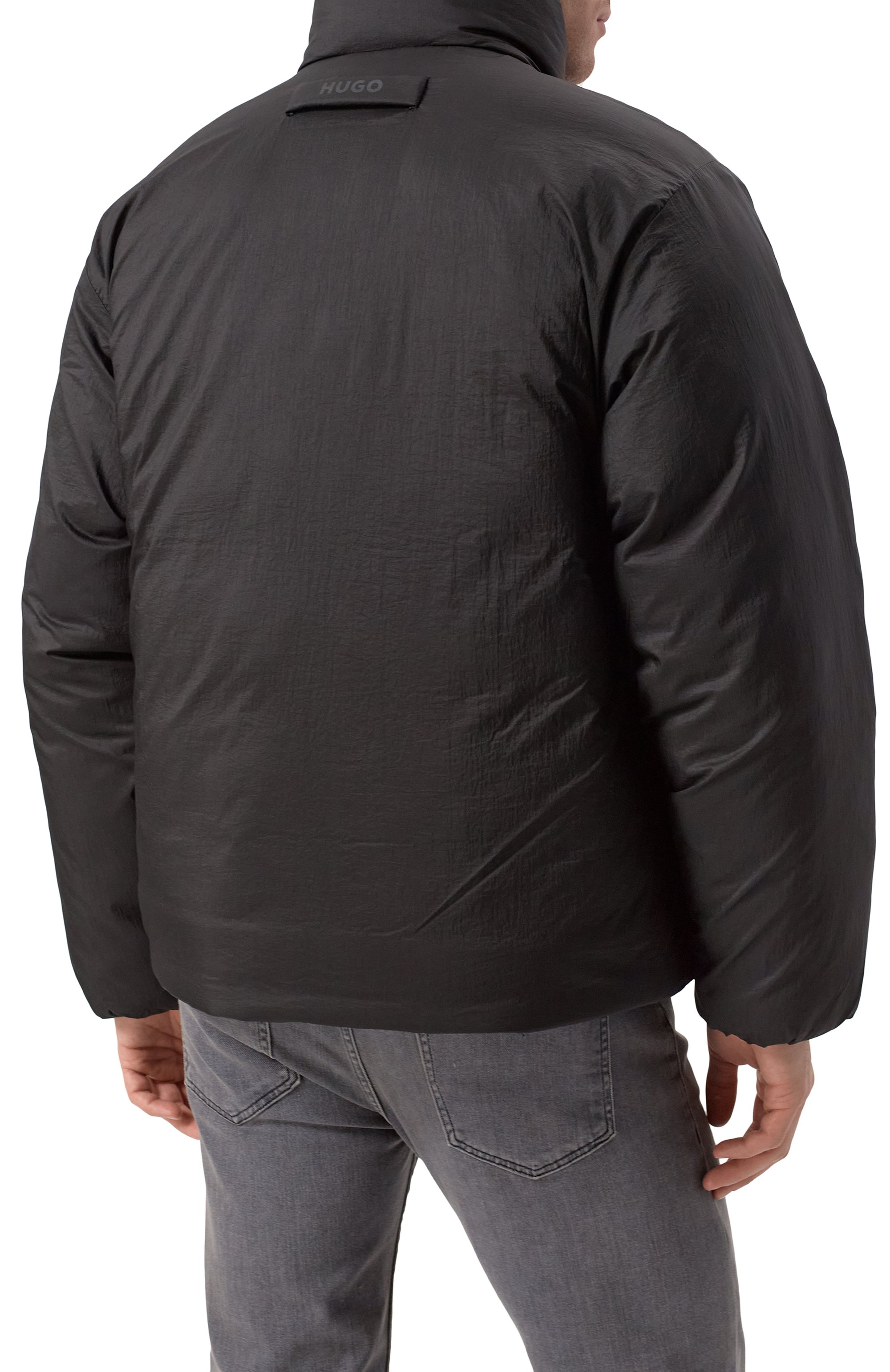 Пуховик HUGO черного цвета по цене 44800 руб., арт. 50530790, фото 4 Пуховик HUGO, арт. 50530790, фото 4