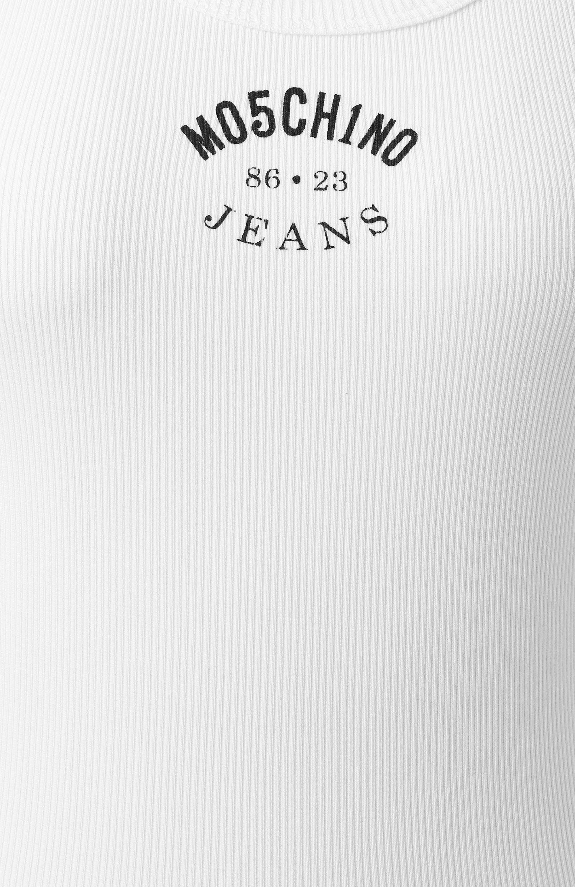 Хлопковая майка M05CH1NO JEANS, арт. J0804/3230, фото 6