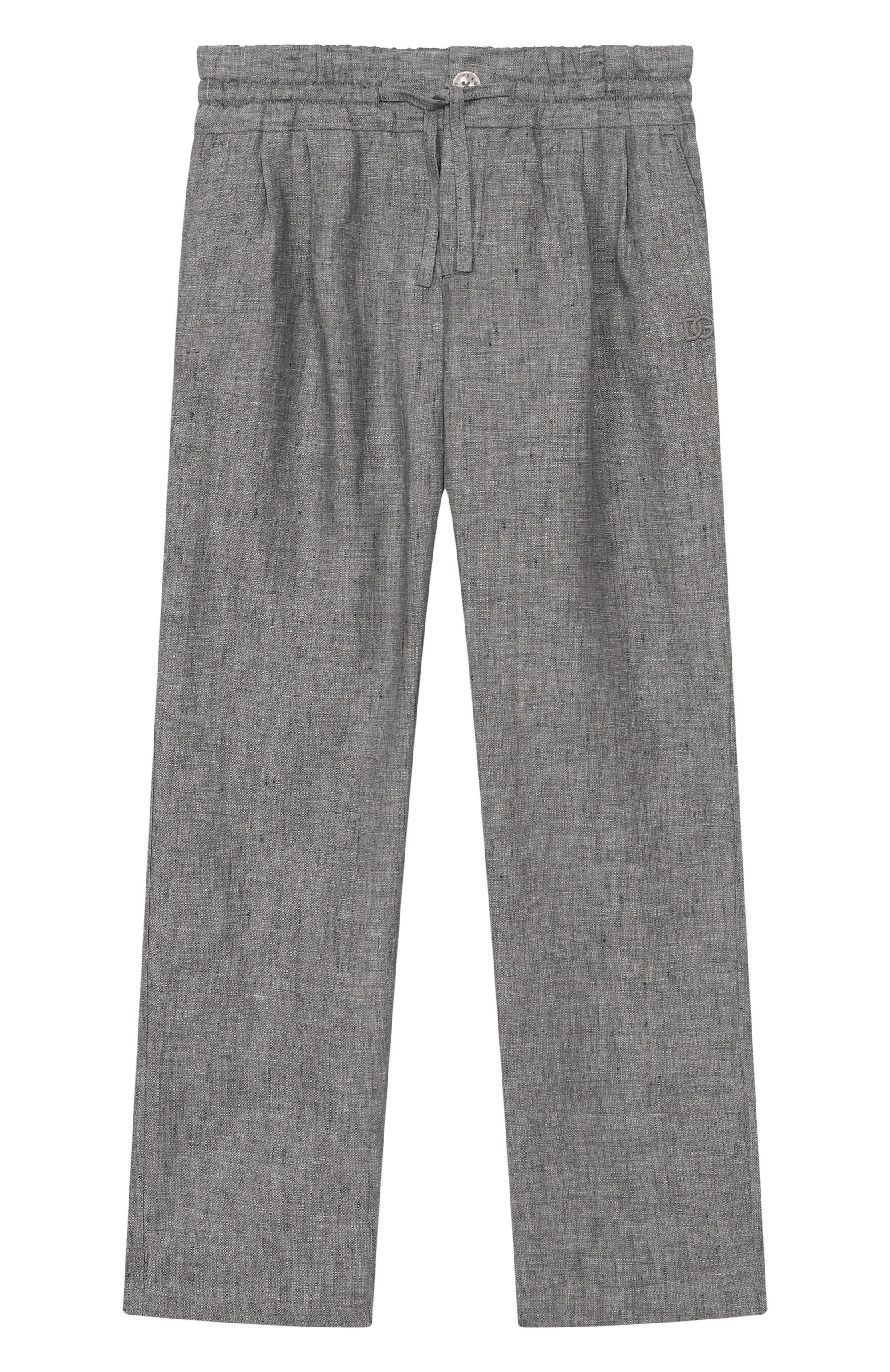 Льняные брюки DOLCE & GABBANA, арт. L44P89/FU4MF/8-12+, фото 1