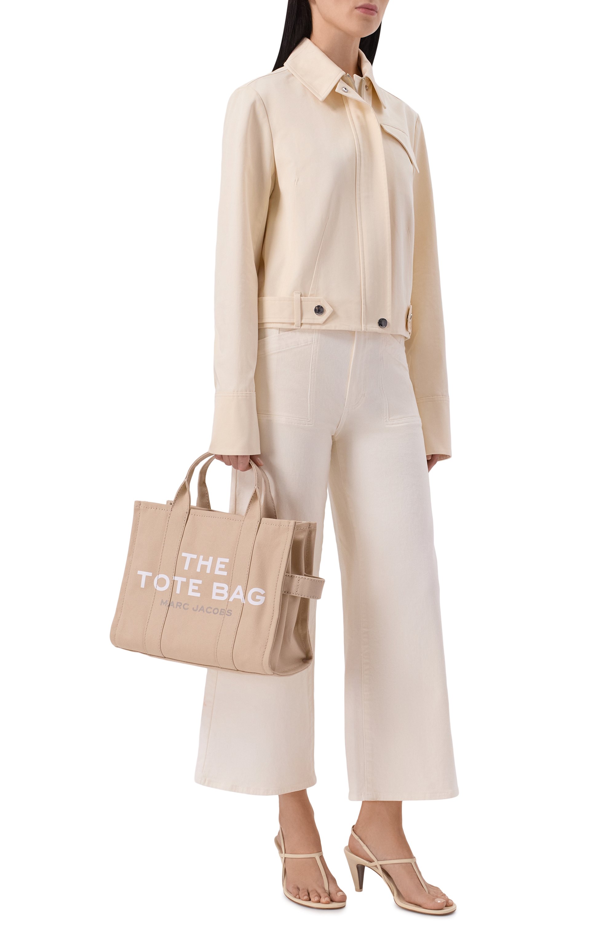 Сумка the tote bag medium MARC JACOBS (THE) светло-бежевого цвета по цене 29700 руб., арт. M0016161, фото 3 Сумка the tote bag medium MARC JACOBS (THE), арт. M0016161, фото 3