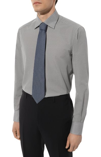 Хлопковая рубашка STEFANO RICCI черно-белого цвета по цене 122500 руб., арт. MS004775/C2503, фото 3 Хлопковая рубашка STEFANO RICCI, арт. MS004775/C2503, фото 3