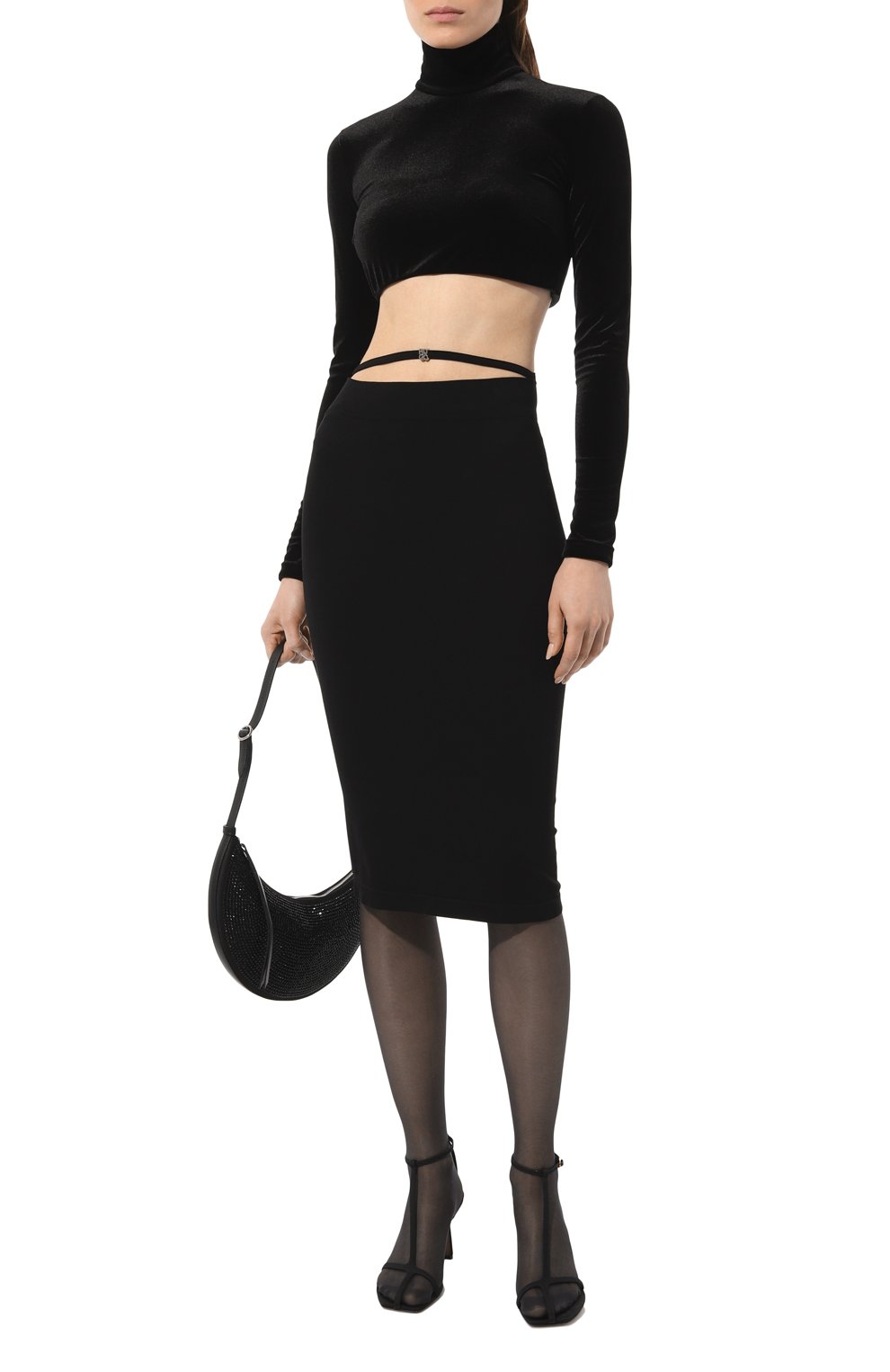 Юбка HUGO черного цвета по цене 16000 руб., арт. 50508638, фото 2 Юбка HUGO, арт. 50508638, фото 2