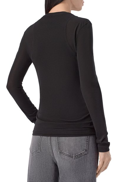 Хлопковый лонгслив JIL SANDER, арт. J02NH0017/J20342, фото 4