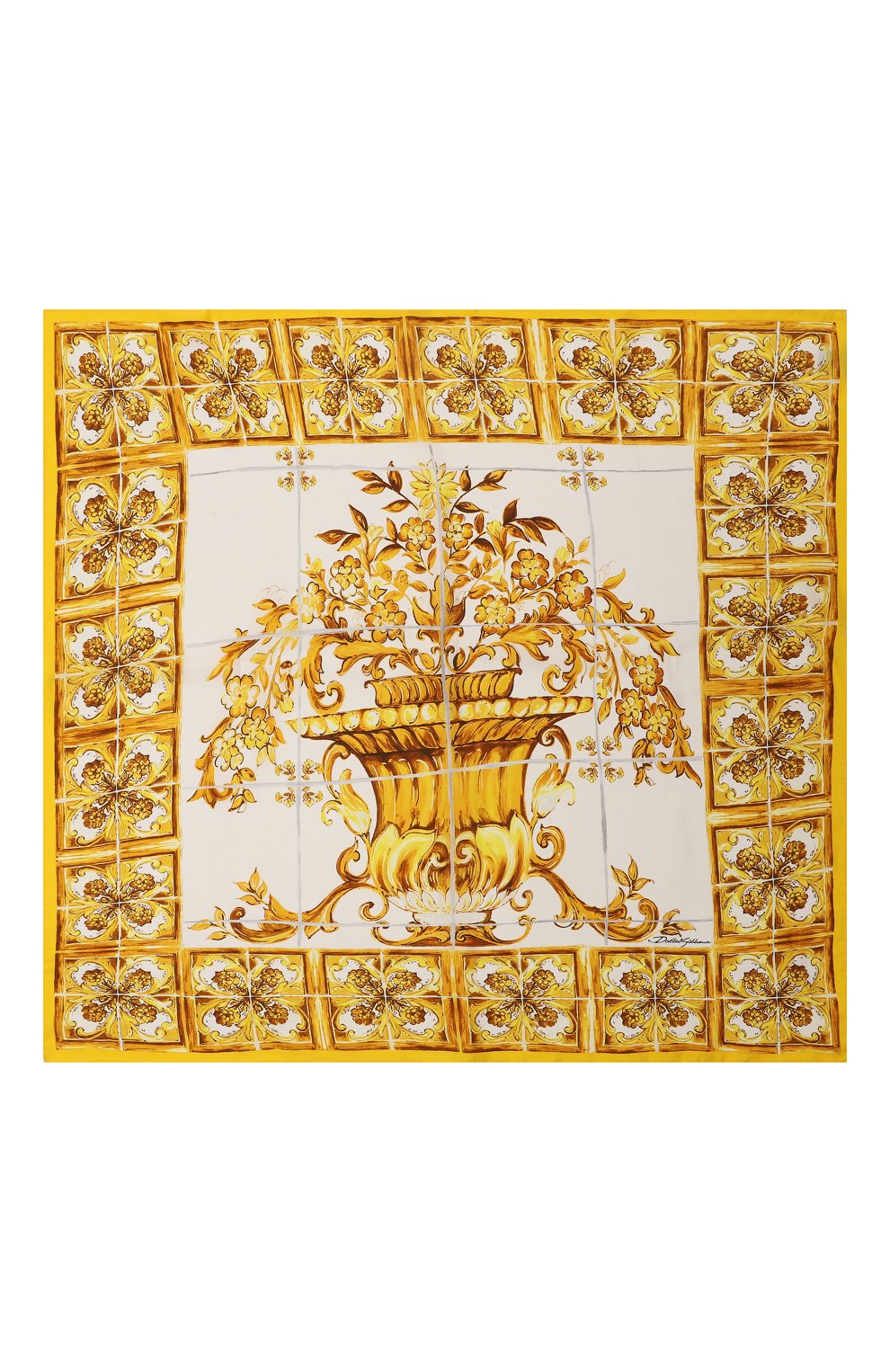 Шелковый платок DOLCE & GABBANA, арт. FN090R/GDA0Z, фото 4