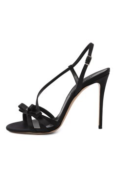 Женские текстильные босоножки julia girly 100 CASADEI черного цвета, арт. 1L300J1001/T0505 | Фото 4 (Драгоценные камни: Проставлено; Материал внешний: Текстиль; Материал внутренний: Натуральная кожа; Материал сплава: Проставлено; Подошва: Плоская; Каблук высота: Высокий; Каблук тип: Шпилька)