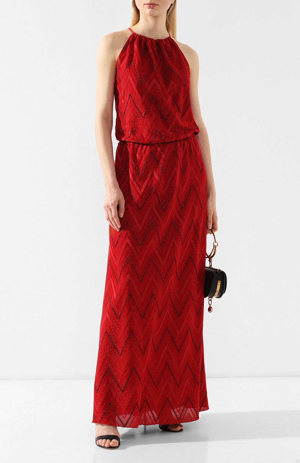Платье из смеси хлопка и вискозы M MISSONI красного цвета по цене 39900 руб., арт. 2DG00010/2J0005, фото 2 Платье из смеси хлопка и вискозы M MISSONI, арт. 2DG00010/2J0005, фото 2